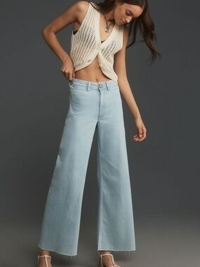 Maeve Pale Blue Wide-Leg Jeans